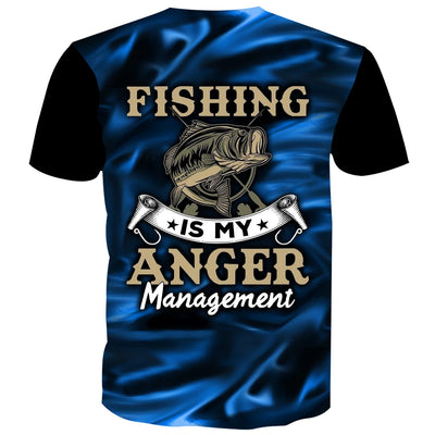 Fishing Is My Anger Management - Blue