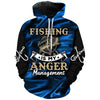 Fishing Is My Anger Management - Blue B-S