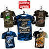5 Fishing T- Shirts Bumper Offer