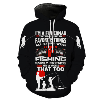 I'M A FISHERMAN - BLACK Hoodie