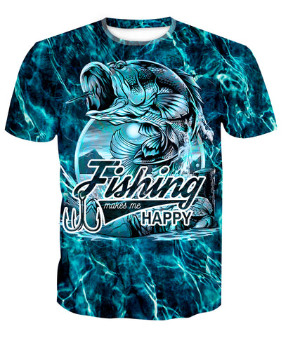 FISHING MAKES ME HAPPY - FISHING CAMO - Fishing Nice