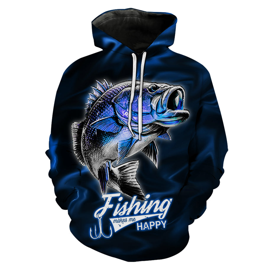 Bass Fishing Hoodie - 3D Fishing Hoodie - Bass Fishing T Shirt