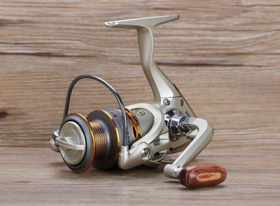 Professional Wooden Handshake Spinning Fishing Reel