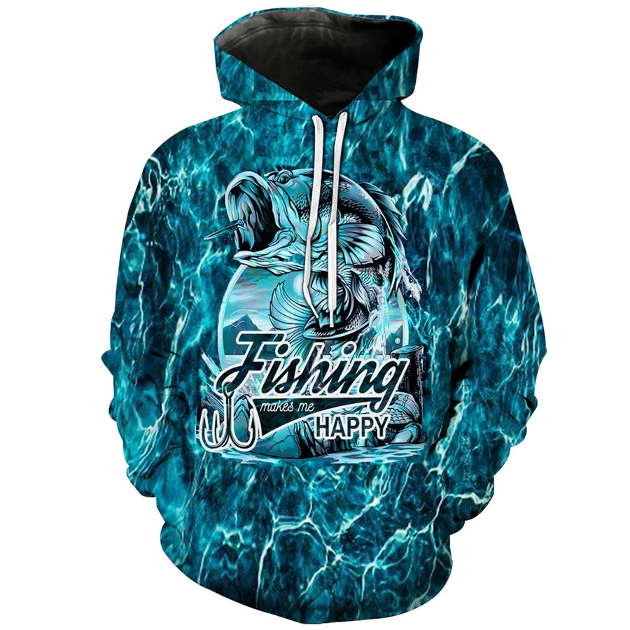 Bass Fishing All Over Print Hoodie For Men And Women Best Gift