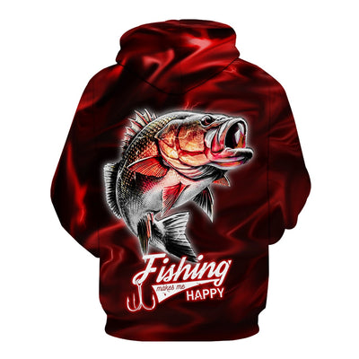 Red Lightning Fisher Hoodie